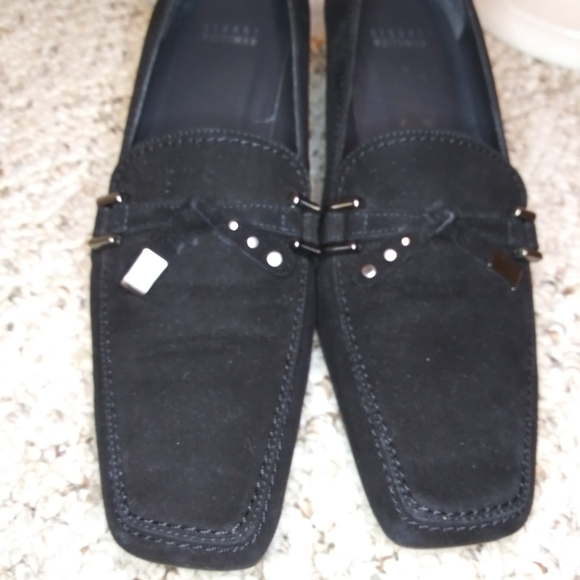 Vintage 90's/Y2k Stuart Weitzman Black Suede Pumps - Picture 7 of 11